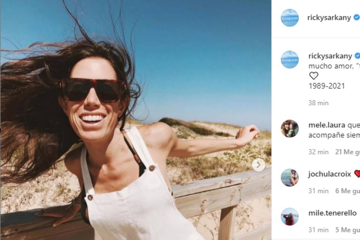 El posteo que compartió Ricky Sarkany en Instagram y Twitter para recordar a su hija Sofía