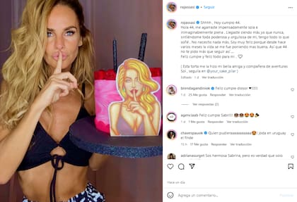 El posteo que compartió Sabrina Rojas en el día de su cumpleaños (Foto: Instagram @rojassasi)