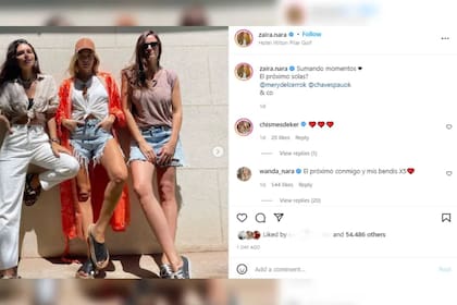 El posteo que hizo Zaira Nara en su cuenta de Instagram, en el marco del Día de los enamorados