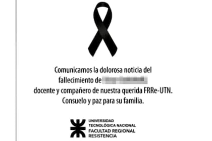 El posteo que subió a redes sociales la UTN de Resistencia