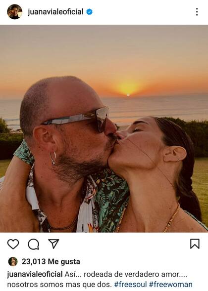 El posteo que subió Juana Viale en su cuenta de Instagram