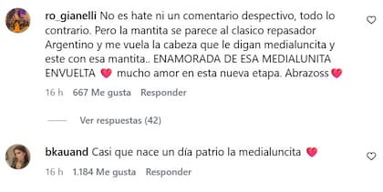 El posteo reunió miles de "me gusta" y comentarios de familiares, amigos y seguidores (Captura: Instagram @hernanreg / @samtrottierr)