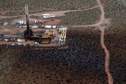 El pozo colapsado en la zona de Bandurria Sur