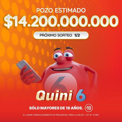 El pozo del Quini 6 este domingo 1° de febrero