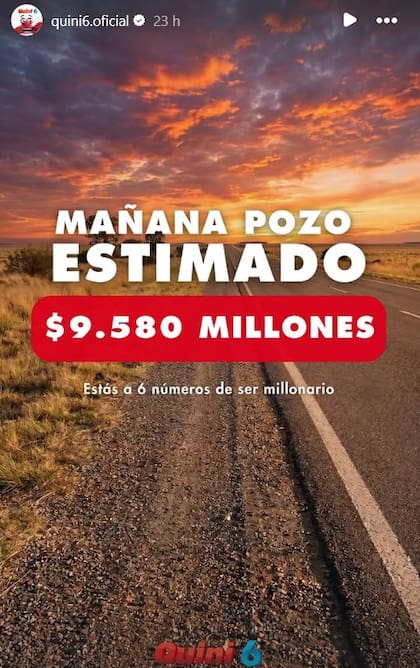 El pozo del Quini 6 para el domingo 28 de junio