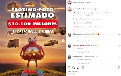 El pozo del Quini 6 para este domingo 26 de julio
