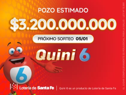 El pozo del sorteo del Quini 6 del domingo 5 de enero