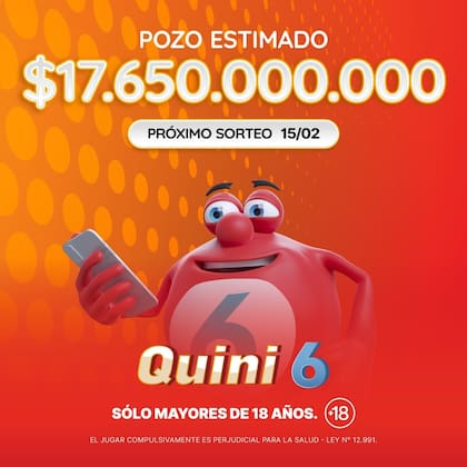El pozo del sorteo del Quini 6 este domingo 15 de febrero