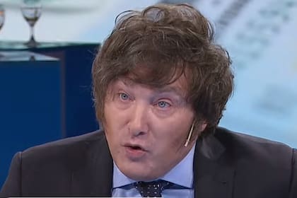 El precandidato a presidente de La Libertad Avanza, Javier Milei