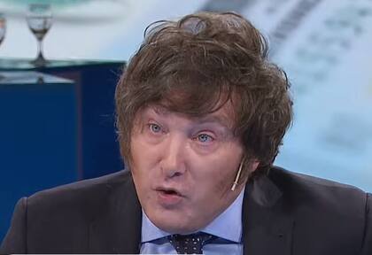 El precandidato a presidente de La Libertad Avanza, Javier Milei