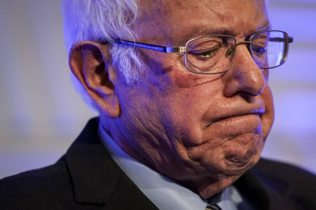El precandidato demócrata Bernie Sanders