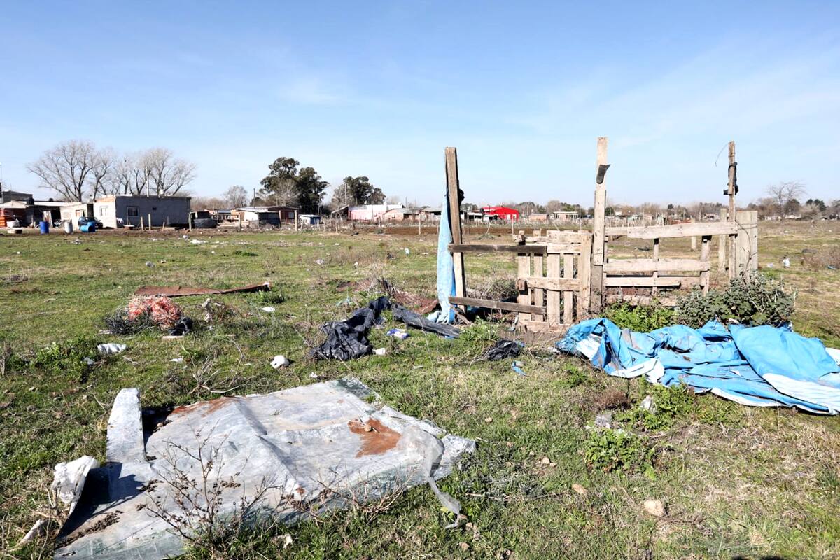 El predio donde se instaló la primera de las grandes tomas de terrenos que marcaron el inicio de la gestión de Kicillof