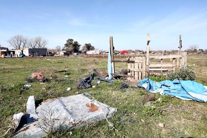 El predio donde se instaló la primera de las grandes tomas de terrenos que marcaron el inicio de la gestión de Kicillof