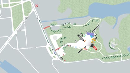 El predio donde se realizará Primavera Sound, en Costanera Sur