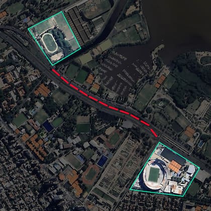 El predio se encuentra a un kilómetro del Monumental