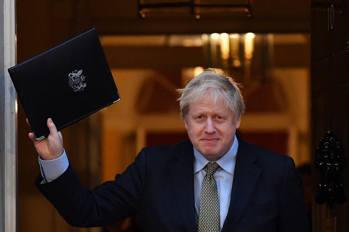 El premier británico Boris Johnson