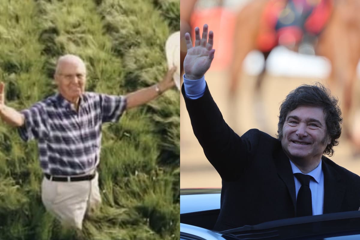 El premio Nobel de la Paz 1970, Norman Borlaug, y el presidente Javier Milei