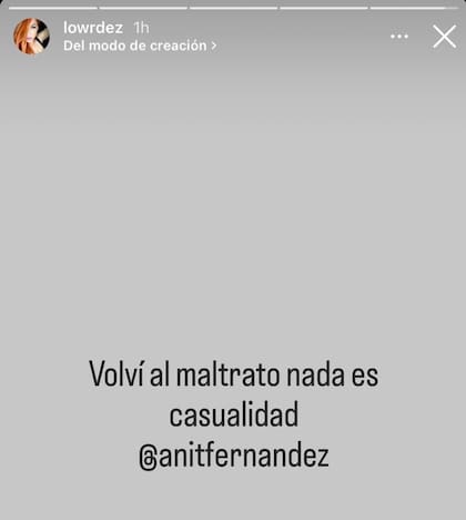 El preocupante posteo de Lourdes de Bandana