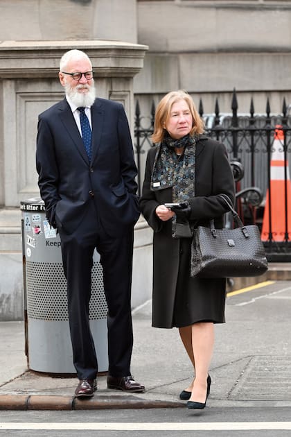 El presentador David Letterman y su mujer, Regina Lasko