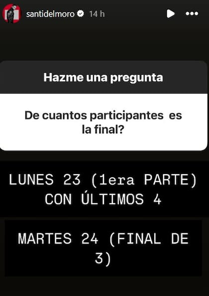 El presentador televisivo se refirió al final del certamen