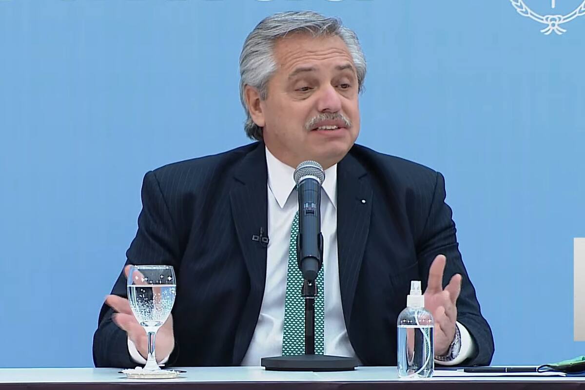 El presidente Alberto Fernández