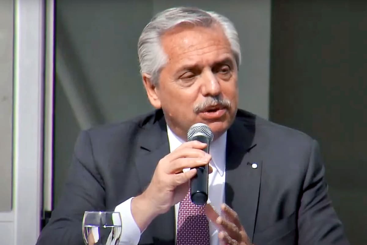 El presidente Alberto Fernández