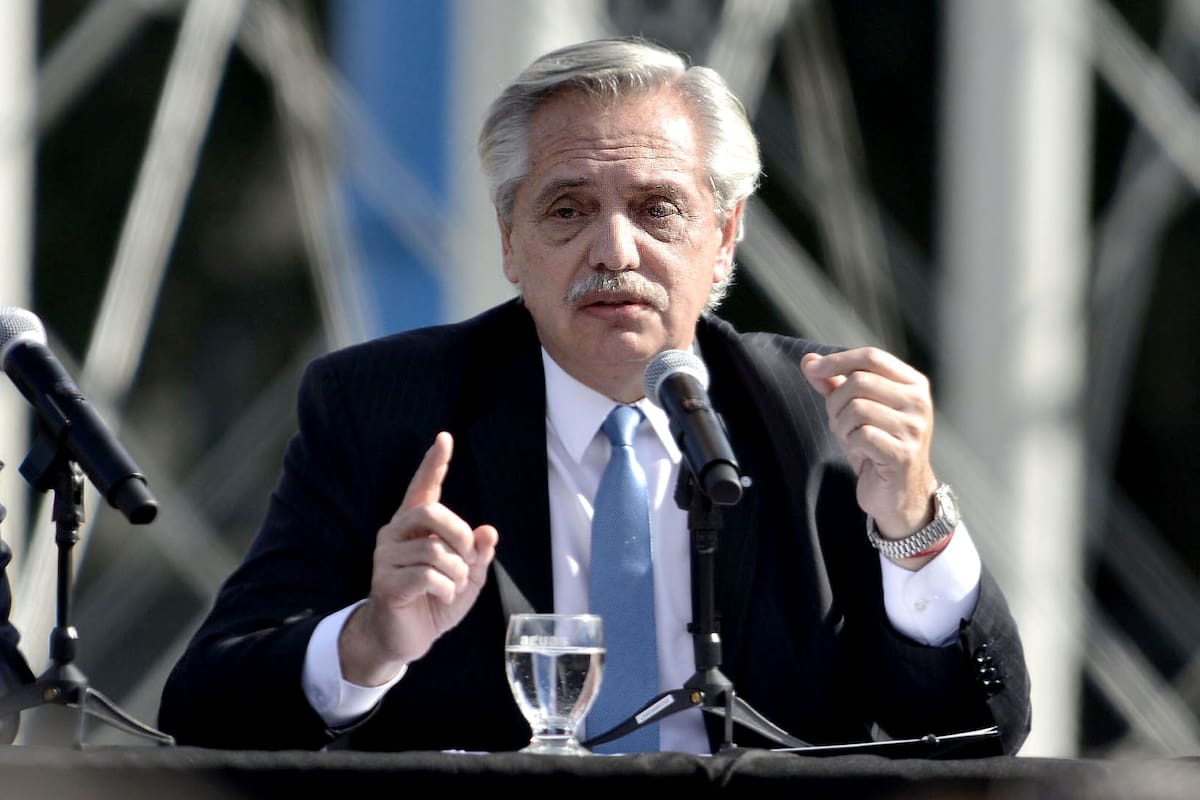 El presidente Alberto Fernández