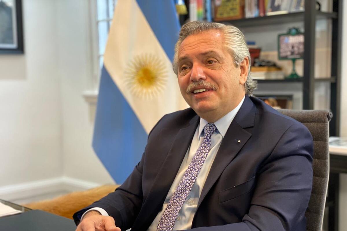 El presidente Alberto Fernández