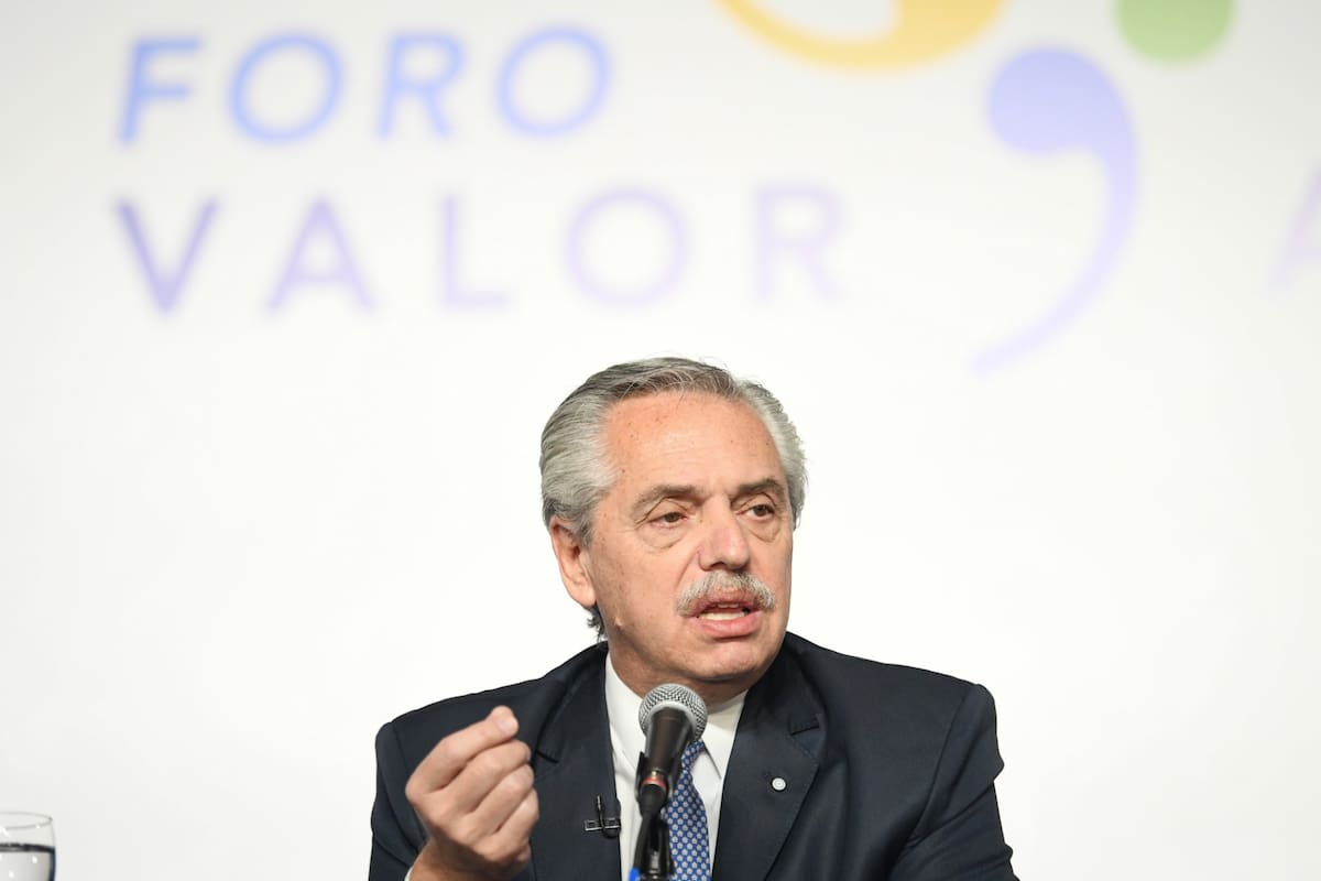 El presidente Alberto Fernández