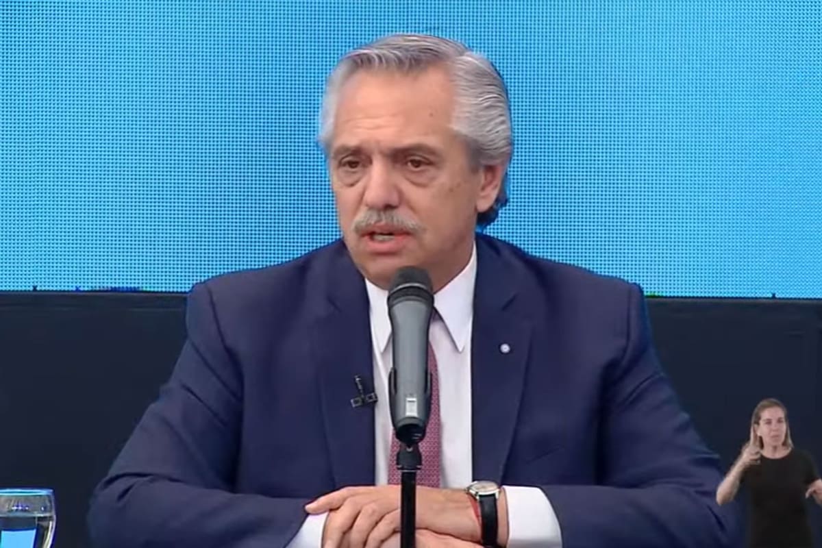 El presidente Alberto Fernández