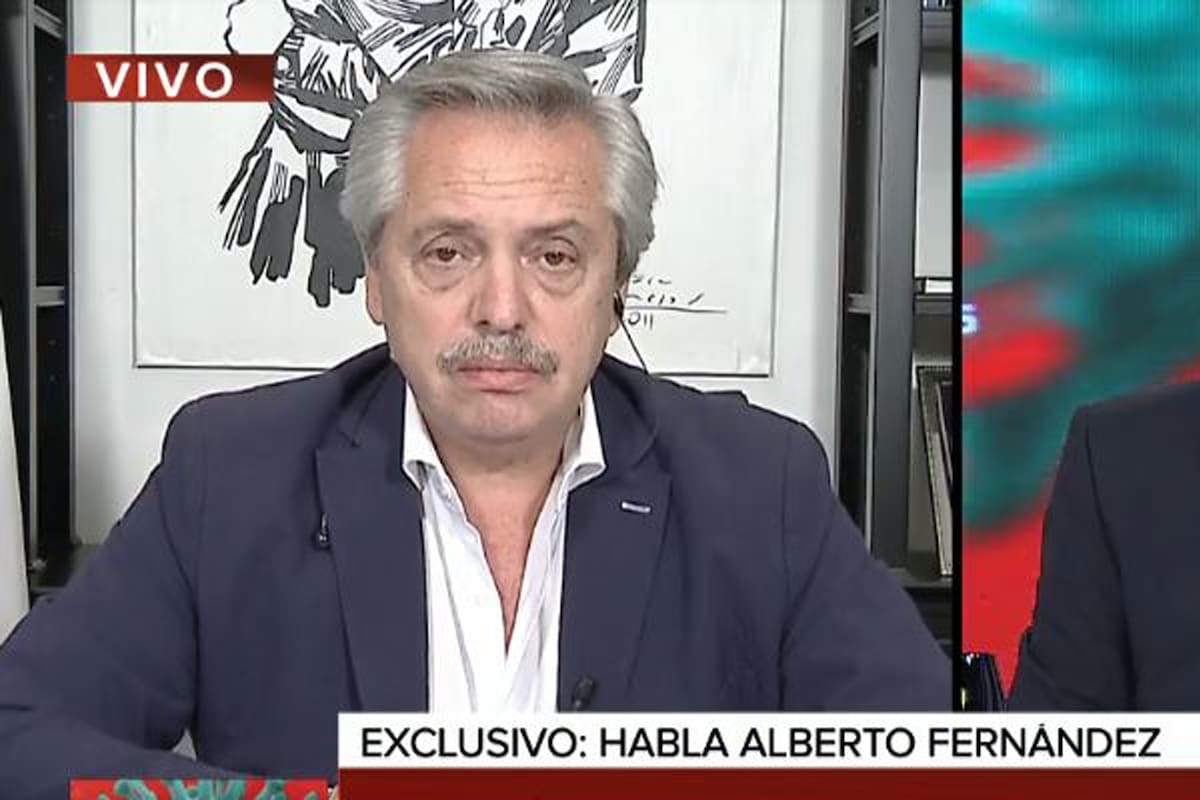 El presidente Alberto Fernández