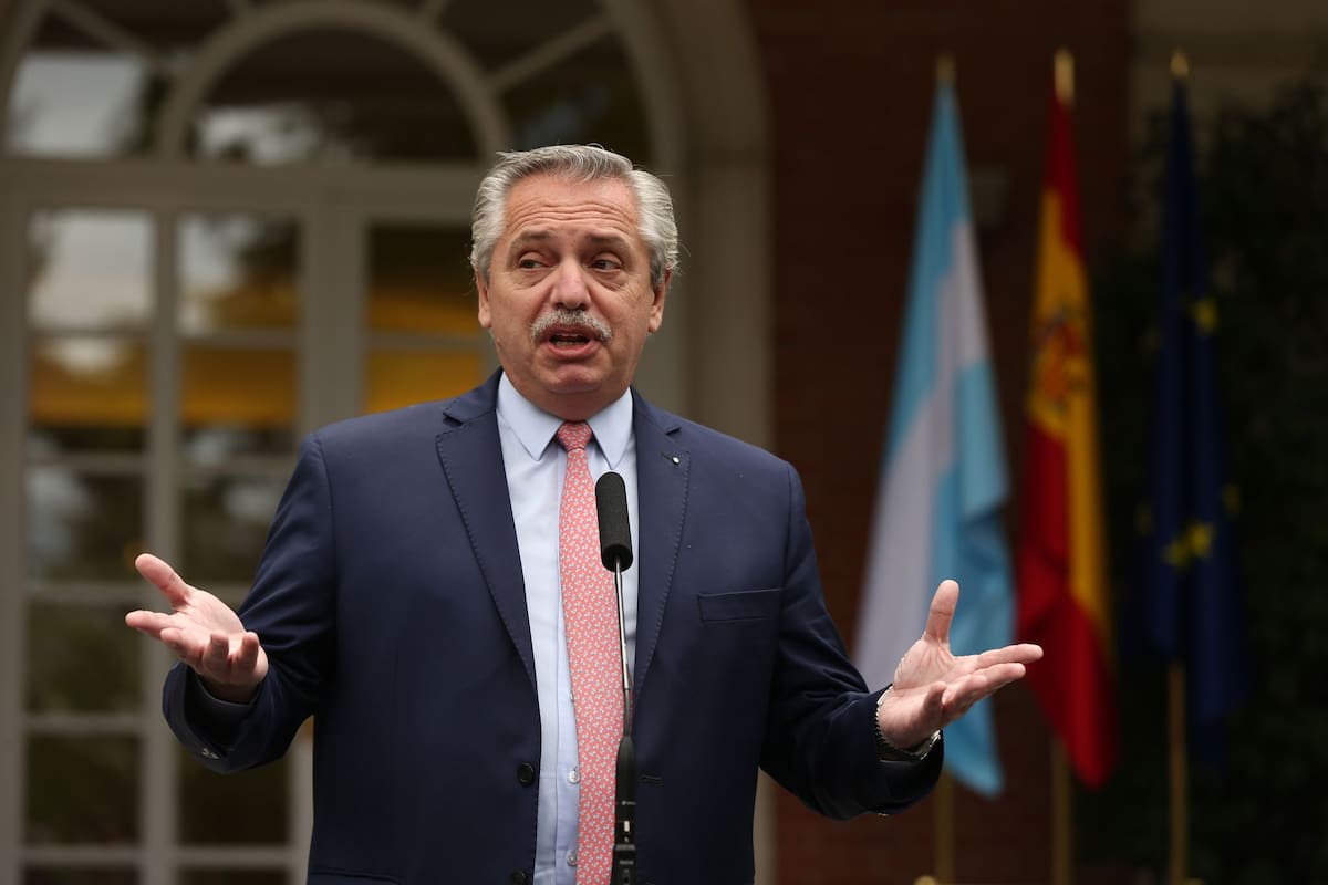 El presidente Alberto Fernández