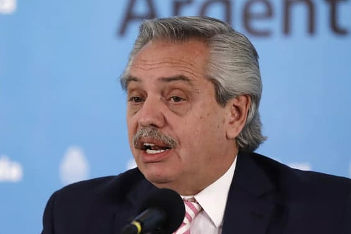 El presidente Alberto Fernández