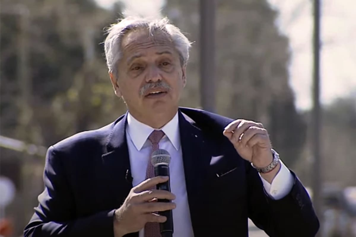 El presidente Alberto Fernández