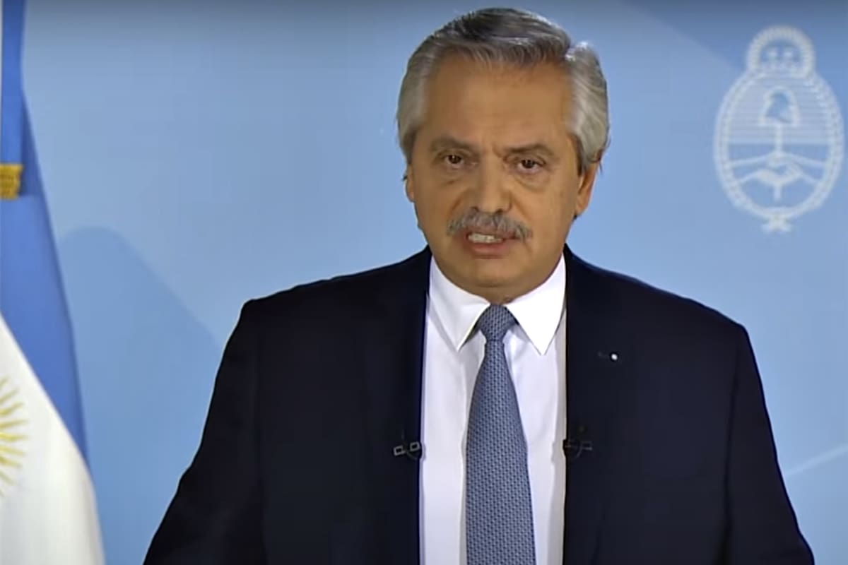 El presidente Alberto Fernández