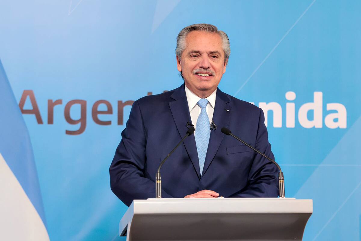 El presidente Alberto Fernández