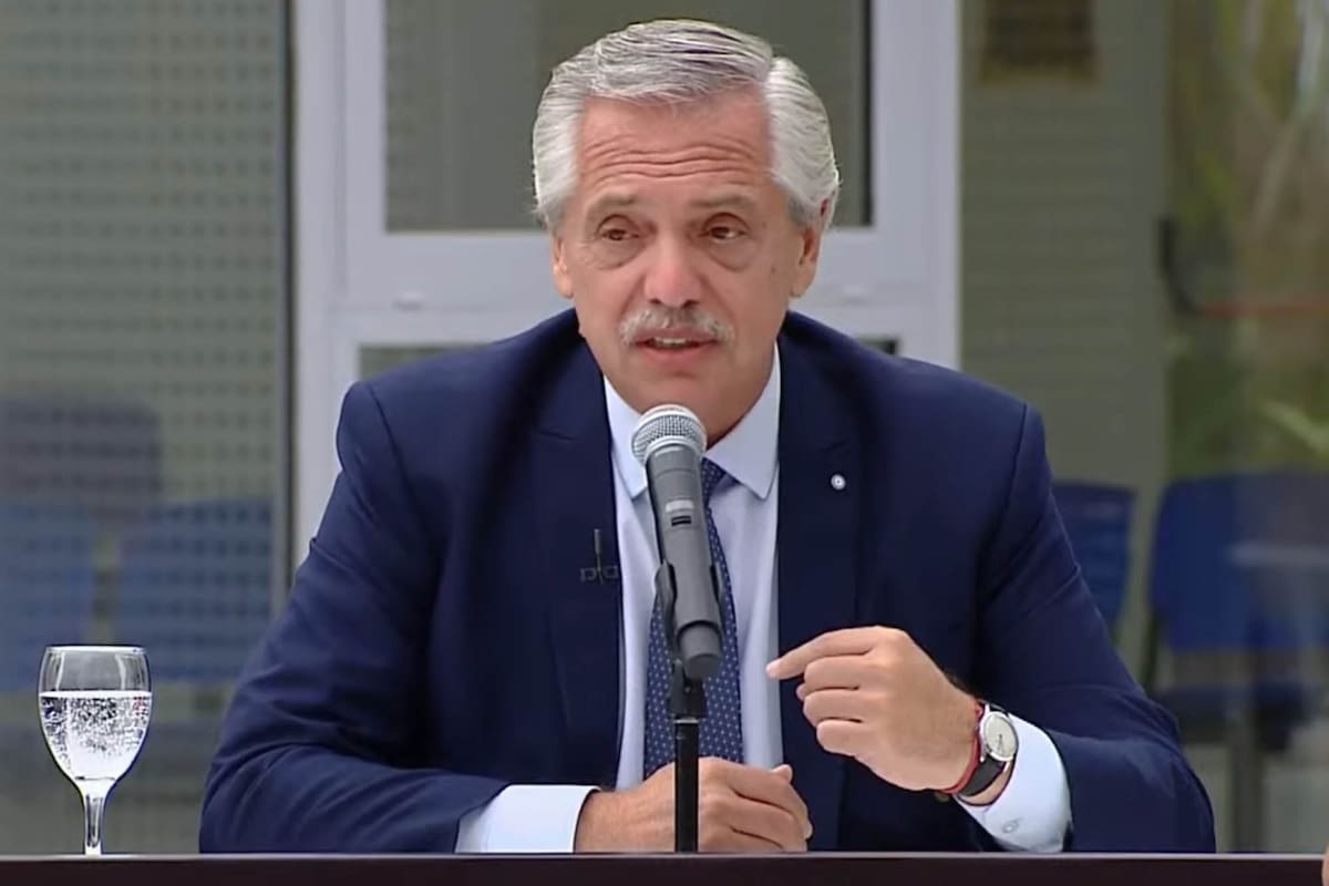 El presidente Alberto Fernández