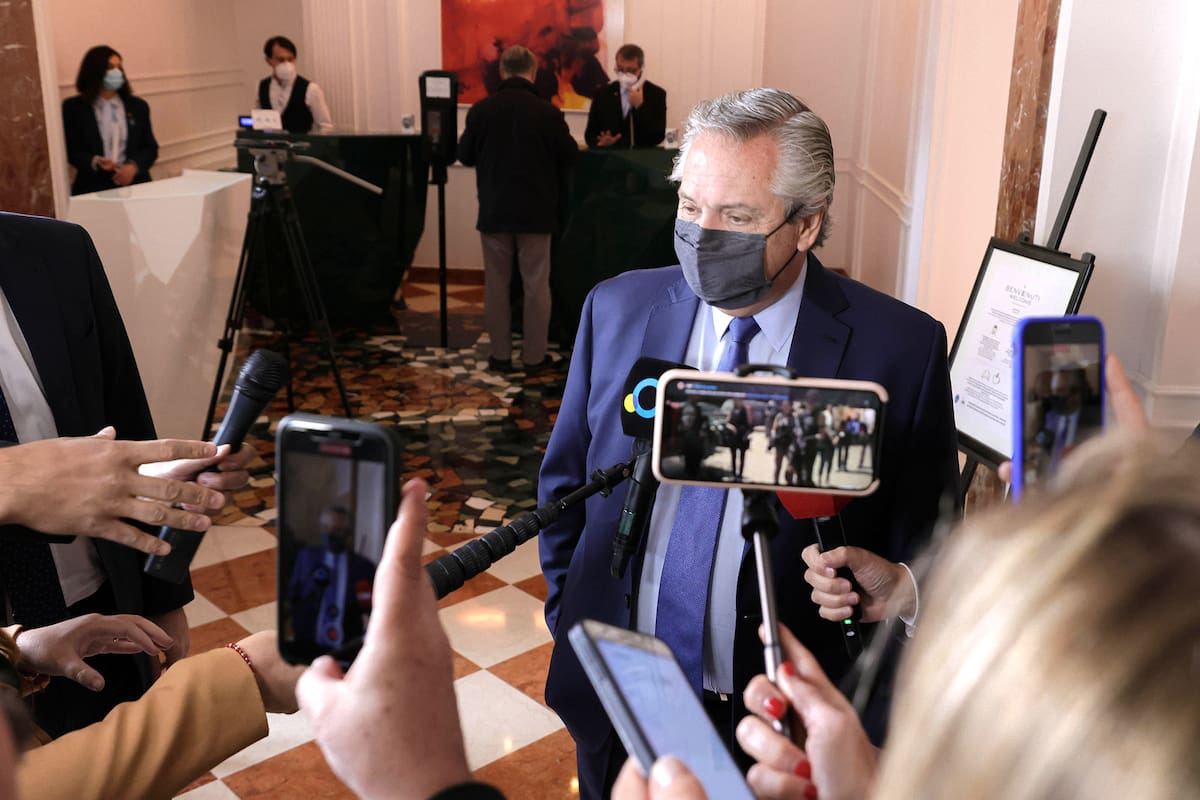 El presidente Alberto Fernández