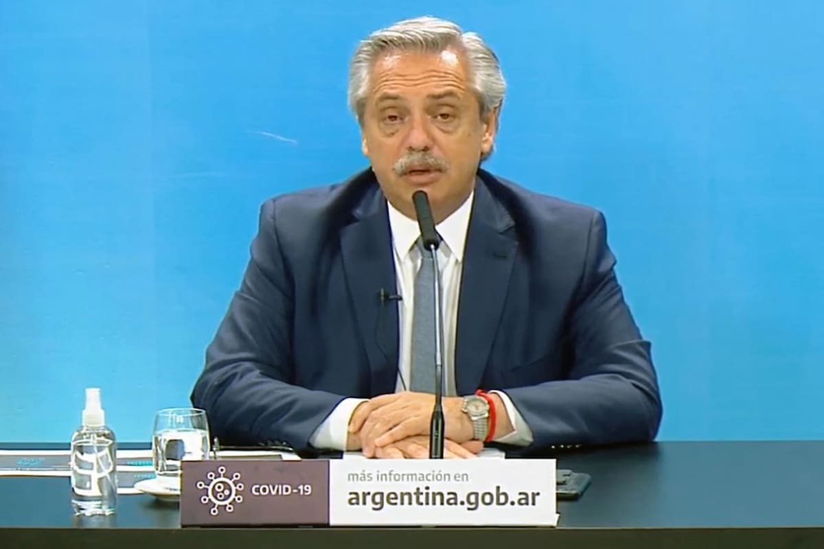 El presidente Alberto Fernández anuncia la nueva fase de la cuarentena