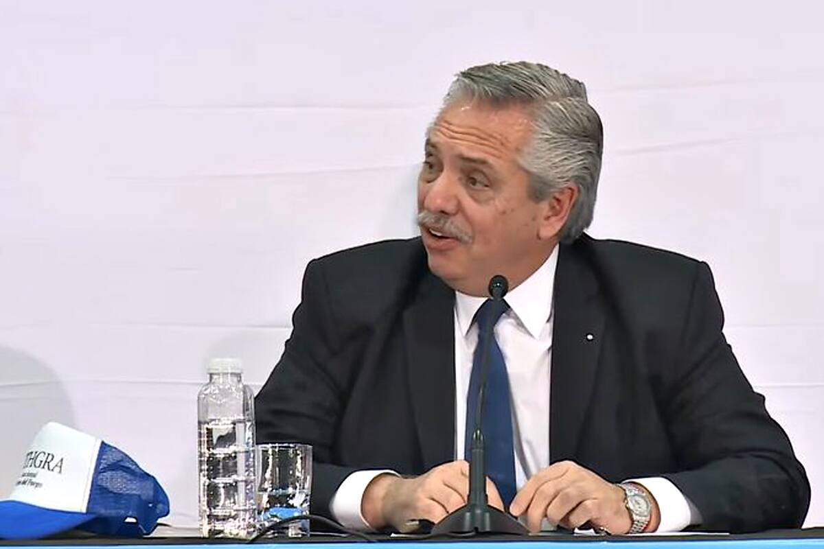 El presidente Alberto Fernández en Ushuaia