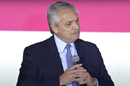 El presidente Alberto Fernández en el cierre de campaña en Tecnópolis
