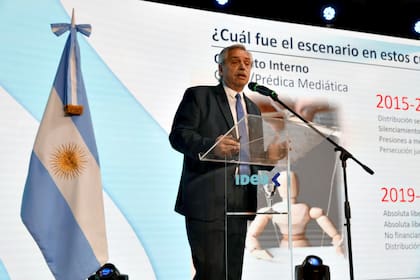 El presidente Alberto Fernández en el Coloquio de IDEA