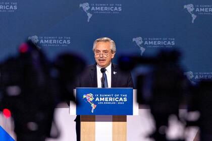 El presidente Alberto Fernández en la Cumbre de las Américas