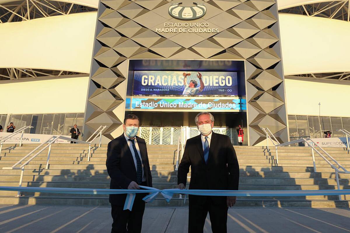 El presidente Alberto Fernández en Santiago del Estero