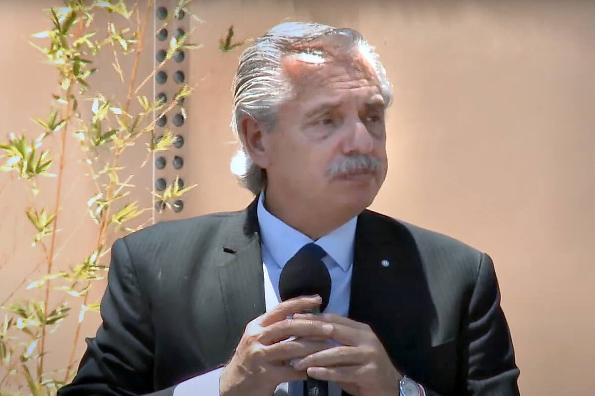 El presidente Alberto Fernández en Santiago del Estero