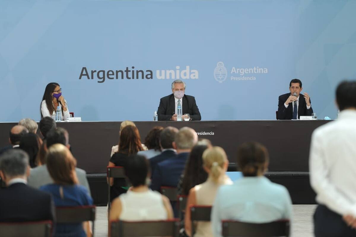 El presidente Alberto Fernández encabezó el acto en el Museo del Bicentenario de la Casa Rosada