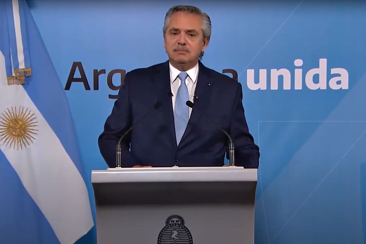 El presidente Alberto Fernández envió un mensaje grabado la noche de las elecciones