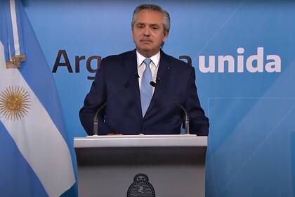 El presidente Alberto Fernández envió un mensaje grabado la noche de las elecciones