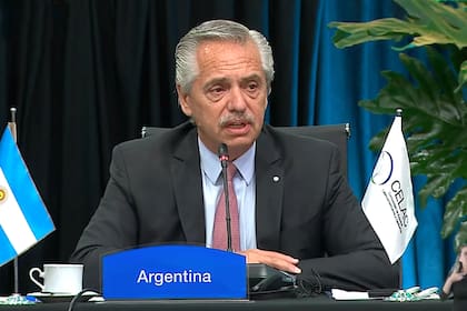 El presidente Alberto Fernández expone en la Cumbre de la Celac
