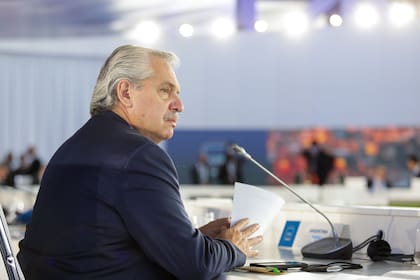 El presidente Alberto Fernández habló en el panel "Cambio Climático y medio ambiente”, en el Centro de Convenciones La Nuvola de Roma.